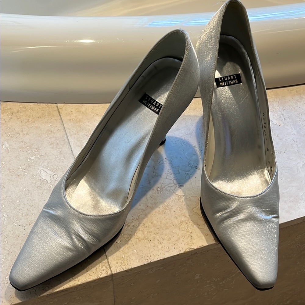 Stuart Weitzman Silver Women's Heels